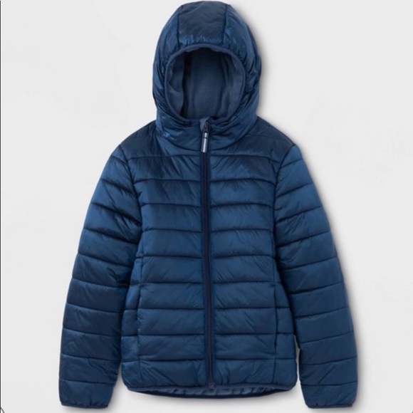 CAT & JACK- EUC Boys Blue Puffer Coat- Size S